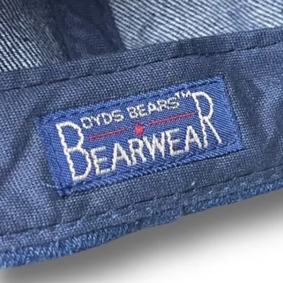 Vintage Boyds Bears And Friends Bearwear Denim/Suede Baseball Cap Adjustable Hat - Picture 5 of 7